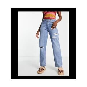 Levi's Silver Tab Women's 94 Baggy Distressed Denim Jeans SZ 28